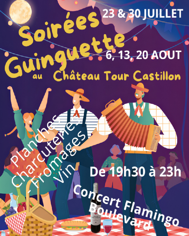 Les Soir�es Guinguette au Ch�teau Tour Castillon